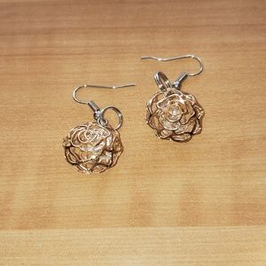 Rose earrings